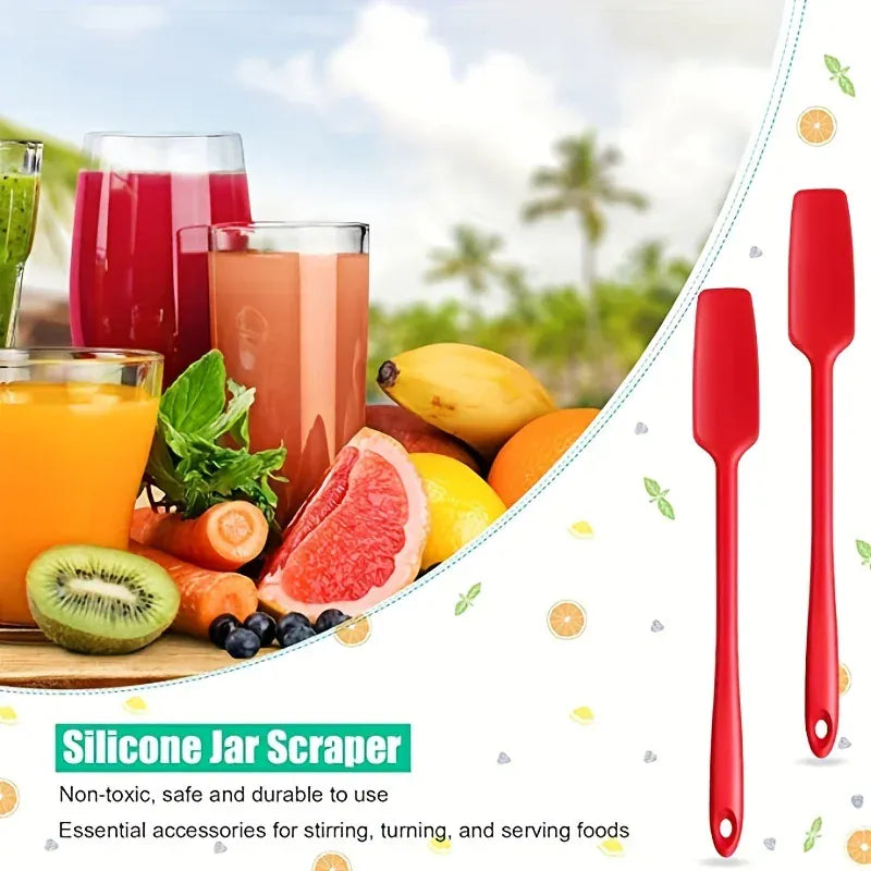 Spatule Silicone Longue 33cm - Ustensile Non-adhérent Roug spatule en silicone