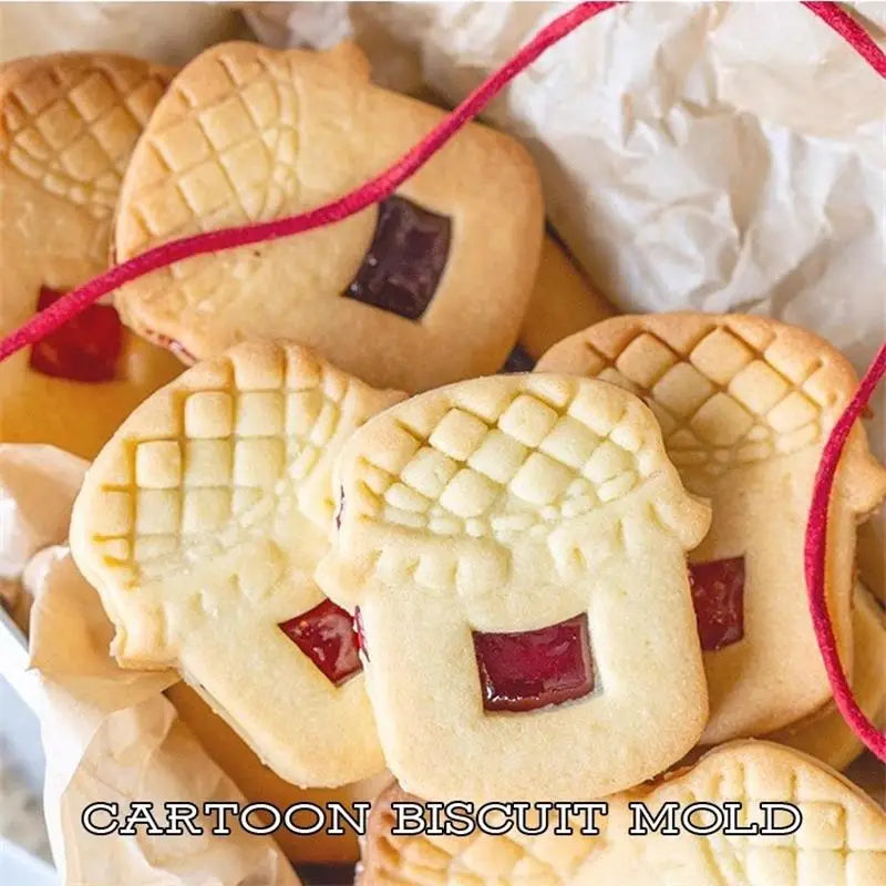 Emporte-pièces en plastique pour biscuits en forme de tartes - 3D Noël emportepieces