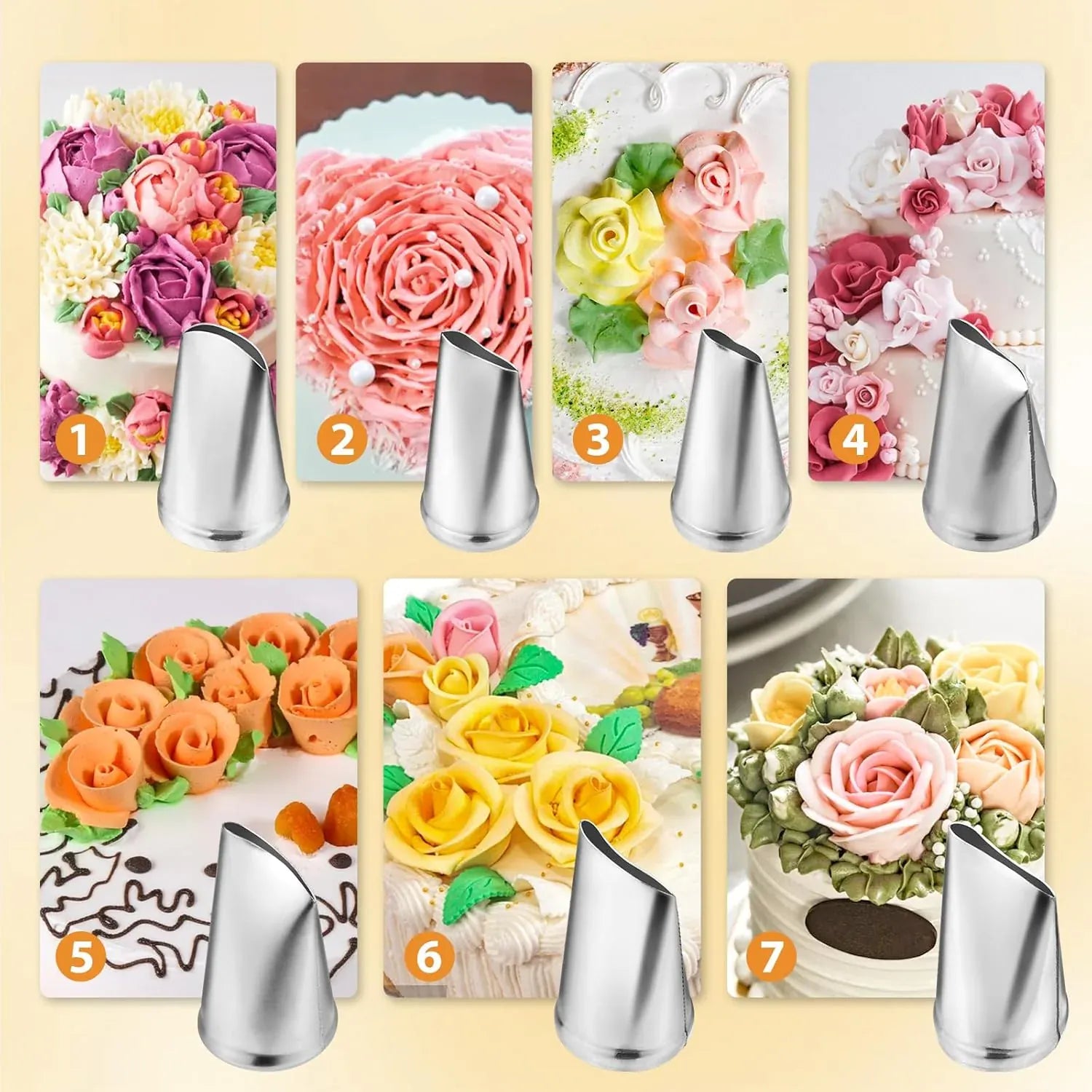 Kit de décoration de gâteaux 20 pièces en acier inoxydable - Douilles et outils professionnels douillepoche