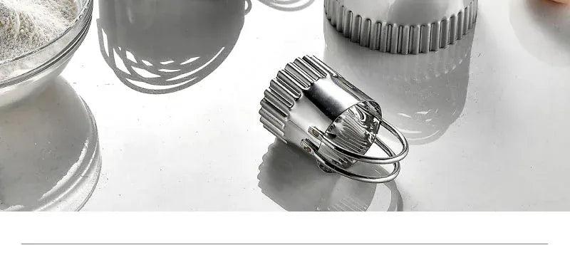 Emporte-pièces à Gâteaux en Acier Inoxydable - Set de 5 Pièces Rondes emportepieces