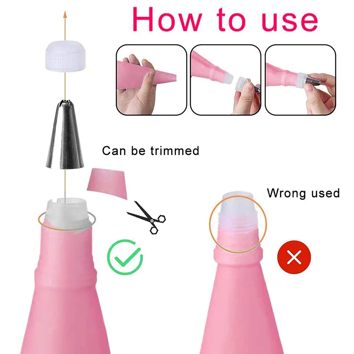 Poches à Douille en Acier Inoxydable - Kit de 21 Accessoires de Décoration douillepoche