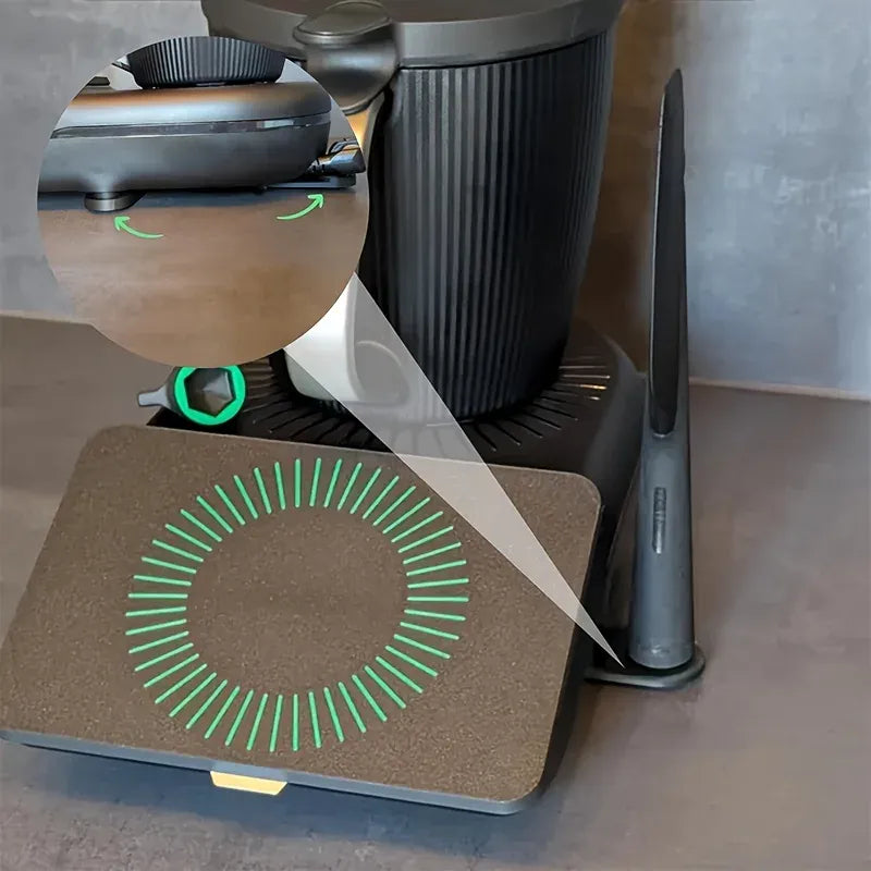 Planche Coulissante TM7 avec Glisseurs Antidérapants et Support Thermomix
