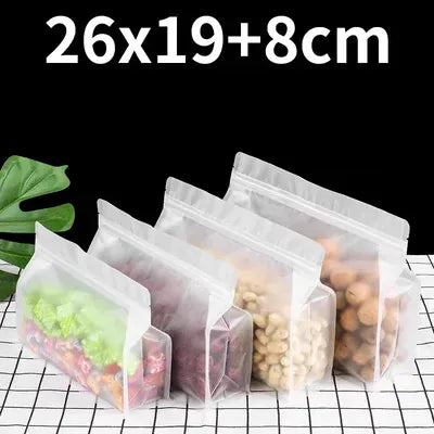 Sachets Zip Alimentaires Transparent Hermétiques - Lot de 50 pièces