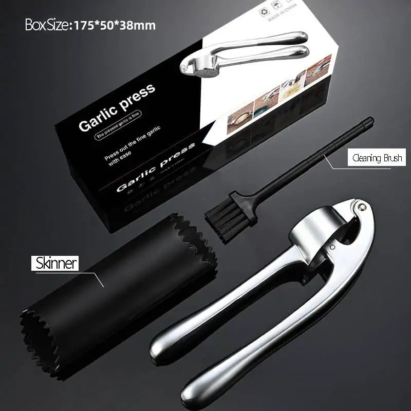 Presse-Ail Inox Manuel avec Éplucheur et Nettoyeur Inclus presseail