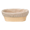 Panier de fermentation en rotin (lot de 2) – Banneton artisanal avec doublure en lin