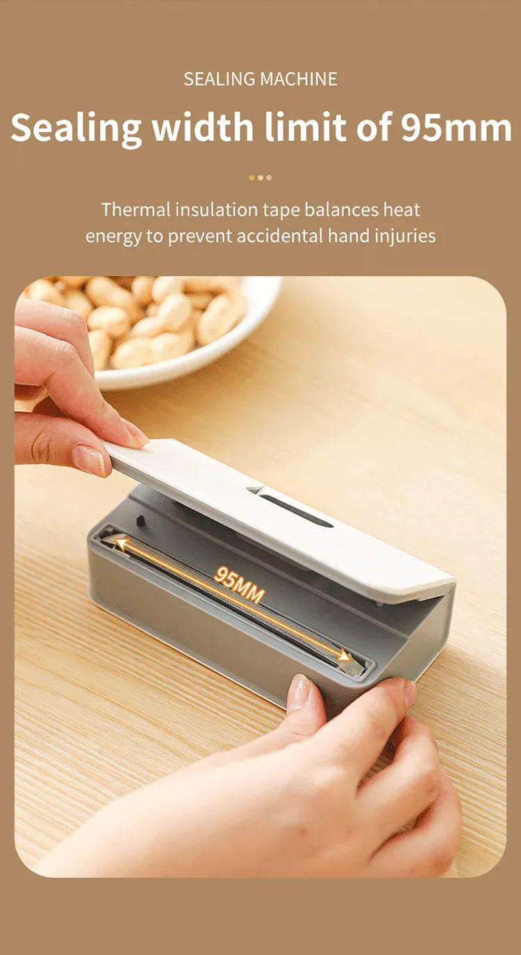 Scelleuse Alimentaire Mini Portable Rechargeable avec Affichage Digital sv