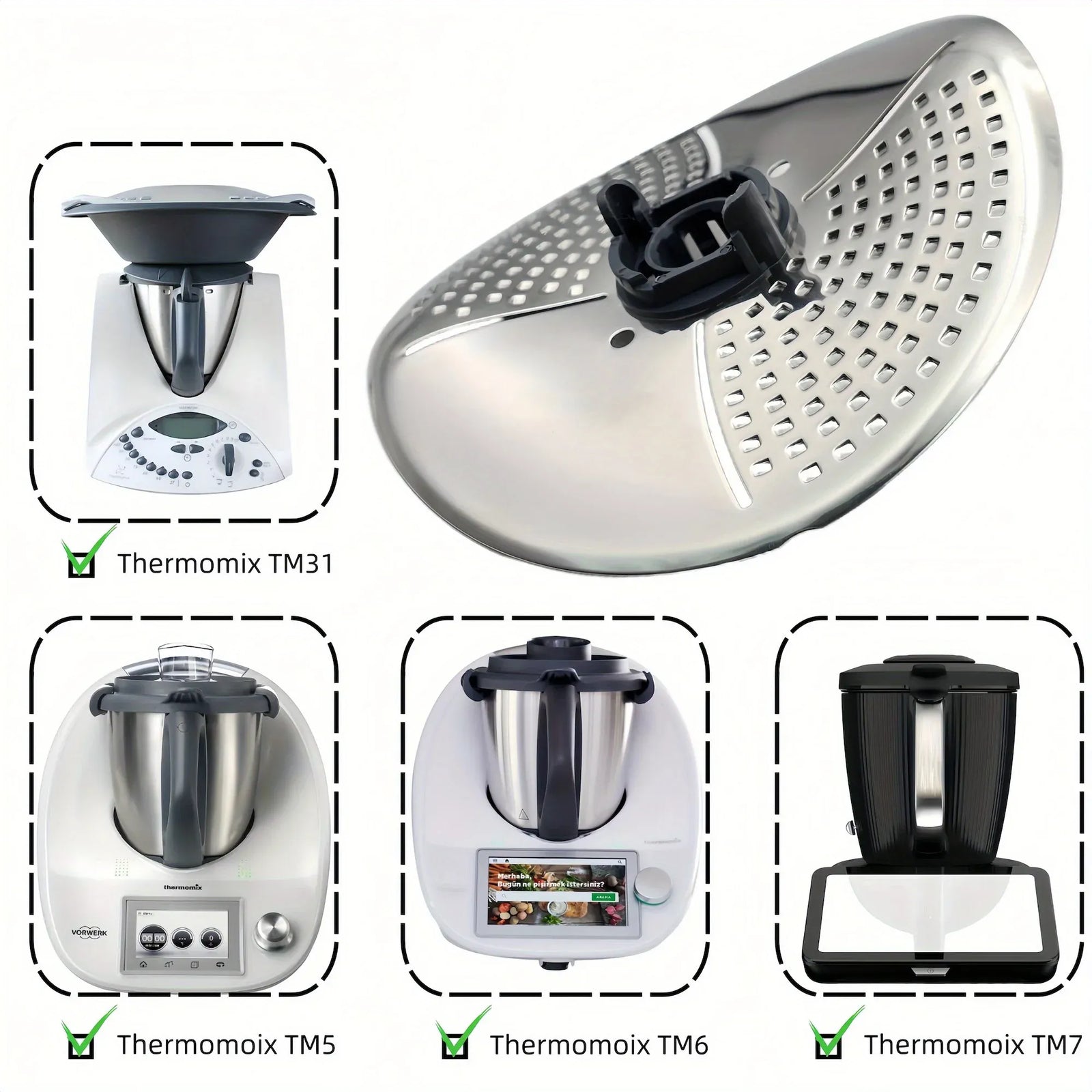 Protege-Lame Thermomix Inox Compatible TM5 TM6 TM7 Thermomix