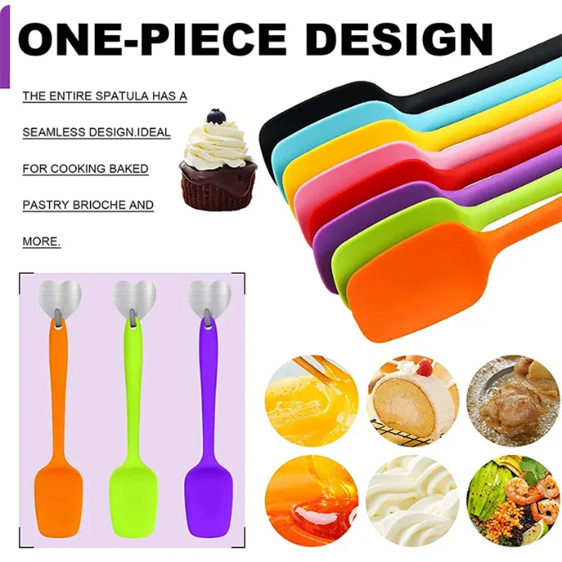 Spatule Silicone 21cm Résistante à Haute Température | Non-adhésive spatule en silicone