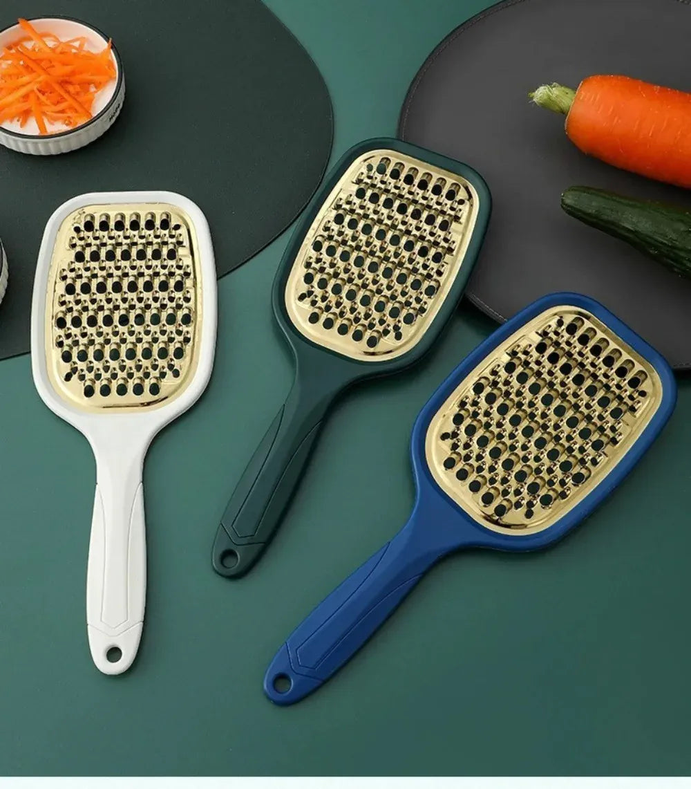 Coupe-légumes Multifonction Inox 2 Lames | Râpe à Fruits et Légumes rape