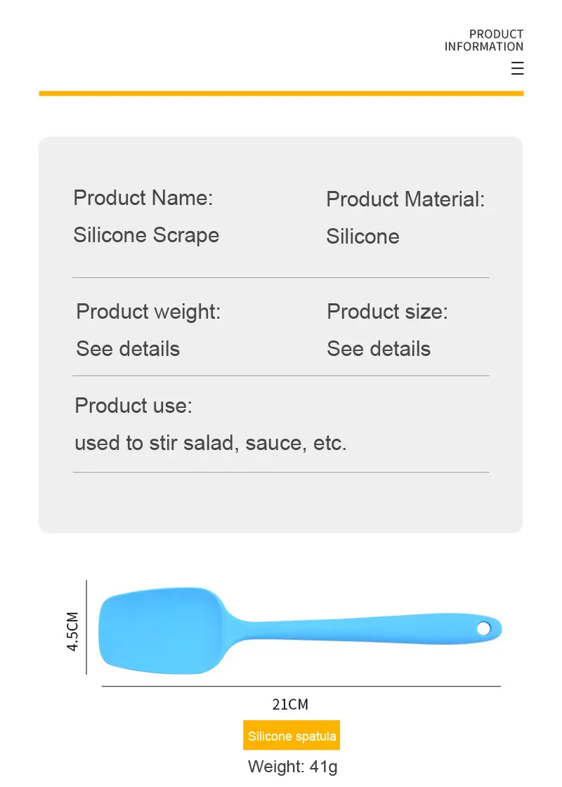 Spatule Silicone 21cm Résistante à Haute Température | Non-adhésive spatule en silicone