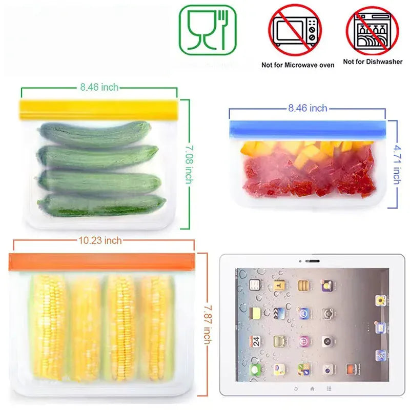 sachets hermétiques en silicone pour conservation