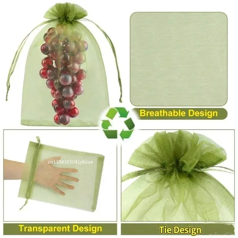 Sacs Filet Réutilisables - Lot de 200 Protection Insectes