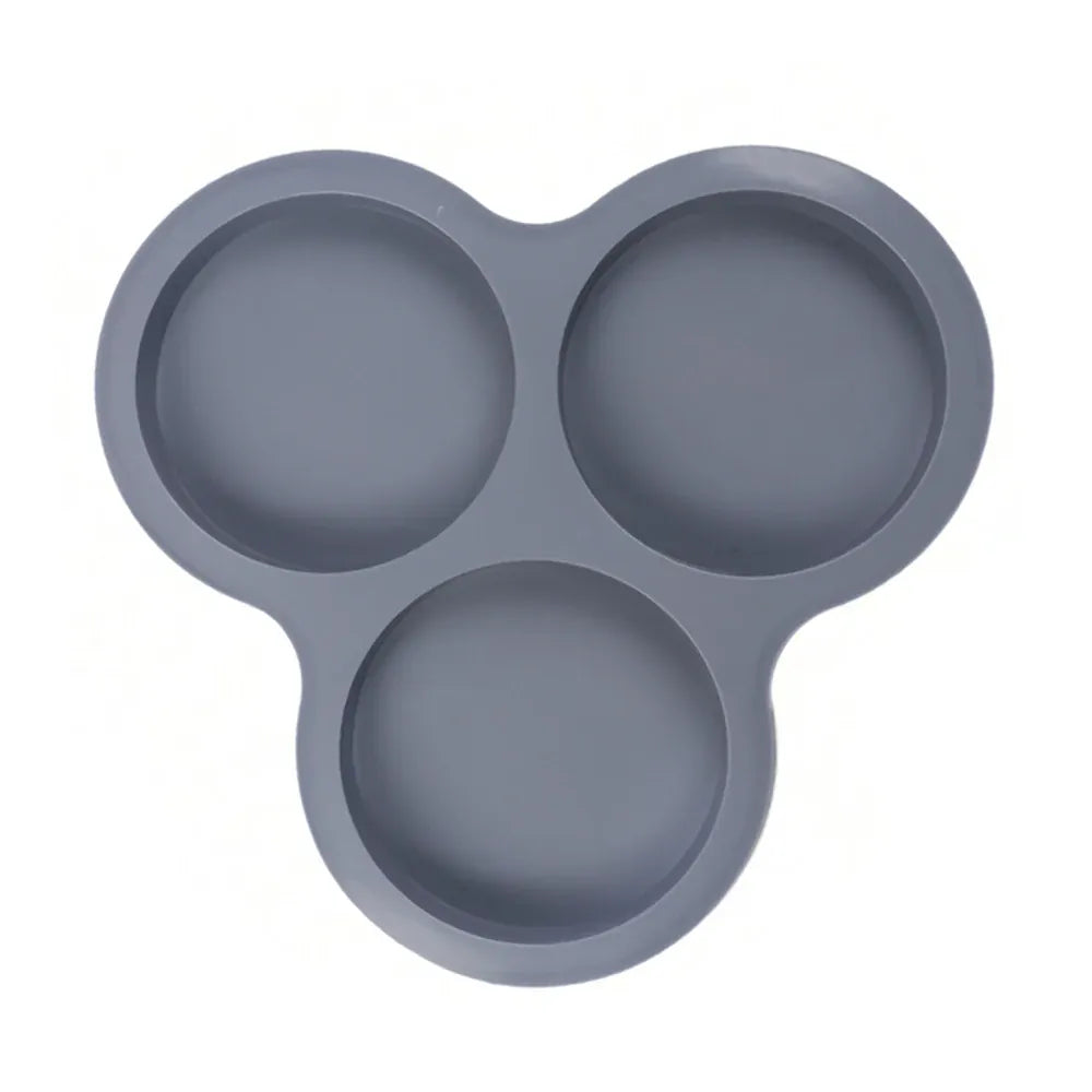 Moule Silicone Air Fryer Réutilisable 3-Cavités Forme Arrondie Air Fryer