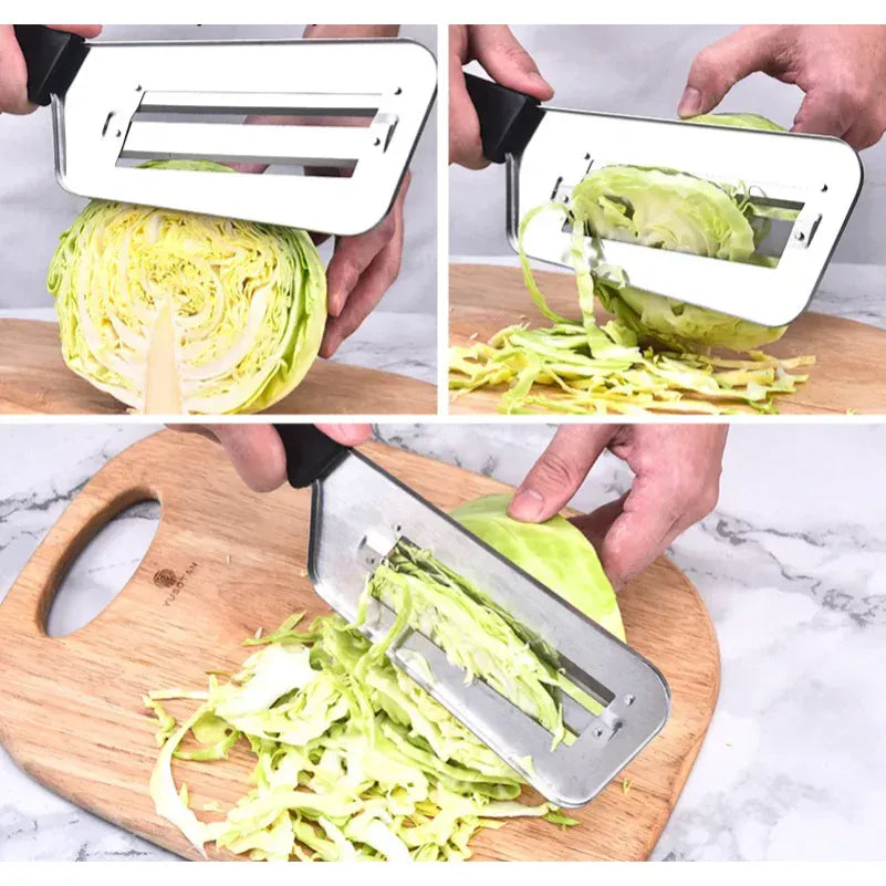 Coupe-légumes Inox Multifonction avec Poignée | Slicer de Chou Coupe Légumes