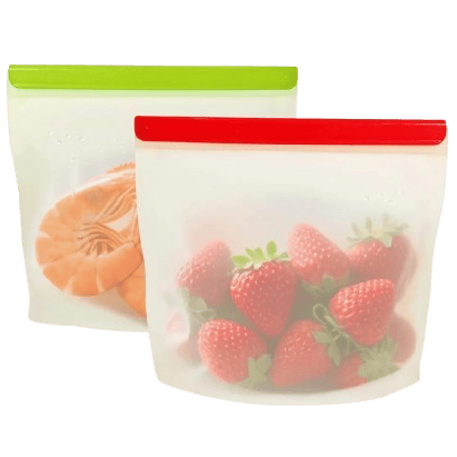 Sachets Silicone Réutilisables Hermétiques - Lot de 2 Pièces ssr