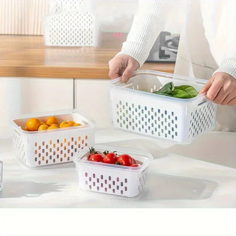 Bacs de Rangement Hermétiques Multiusages 4 Pièces pour Aliments