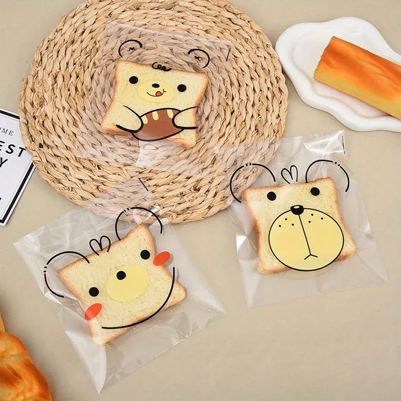 Sachets OPP Auto-adhésifs Animaux - Lot de 100 pièces 10x15 cm