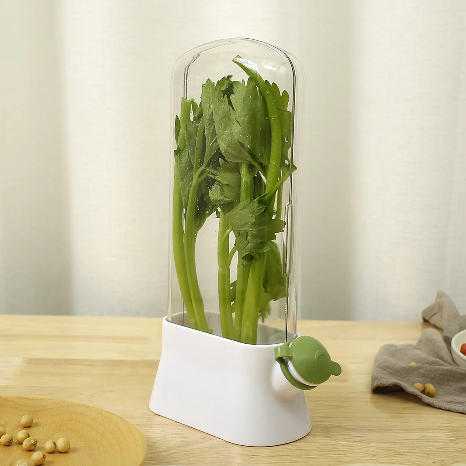 Pot de Conservation Herbes Fraîches 500ml pour Réfrigérateur