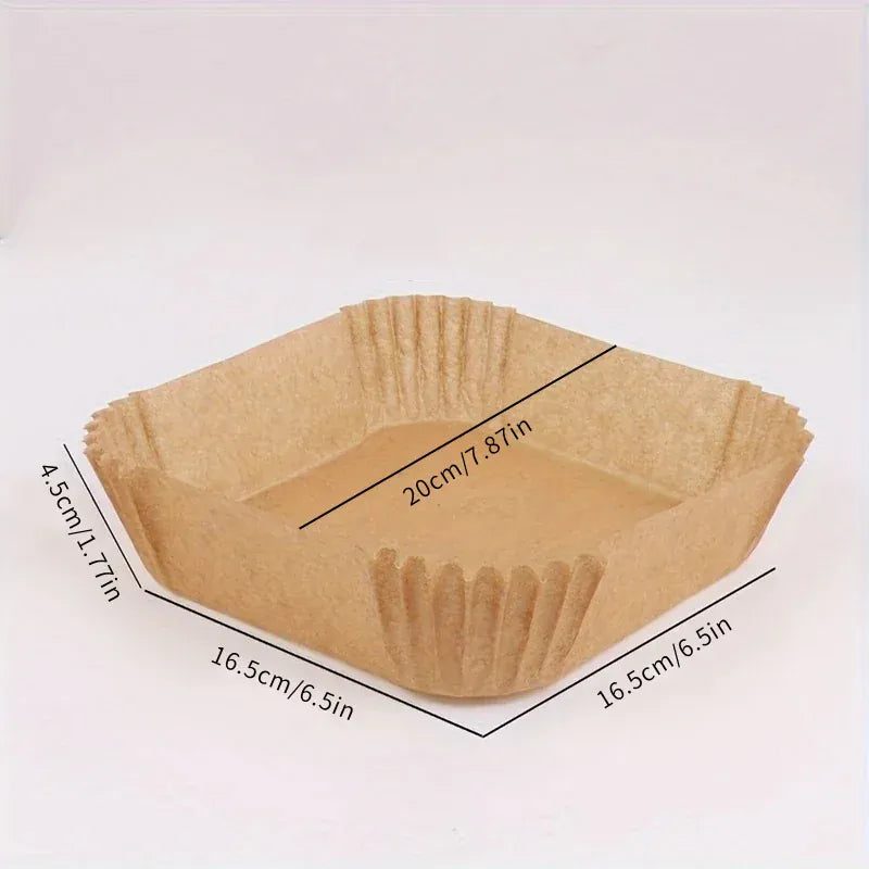 Papier Cuisson Air Fryer Jetable Rectangulaire Lot de 200 Pièces Air Fryer