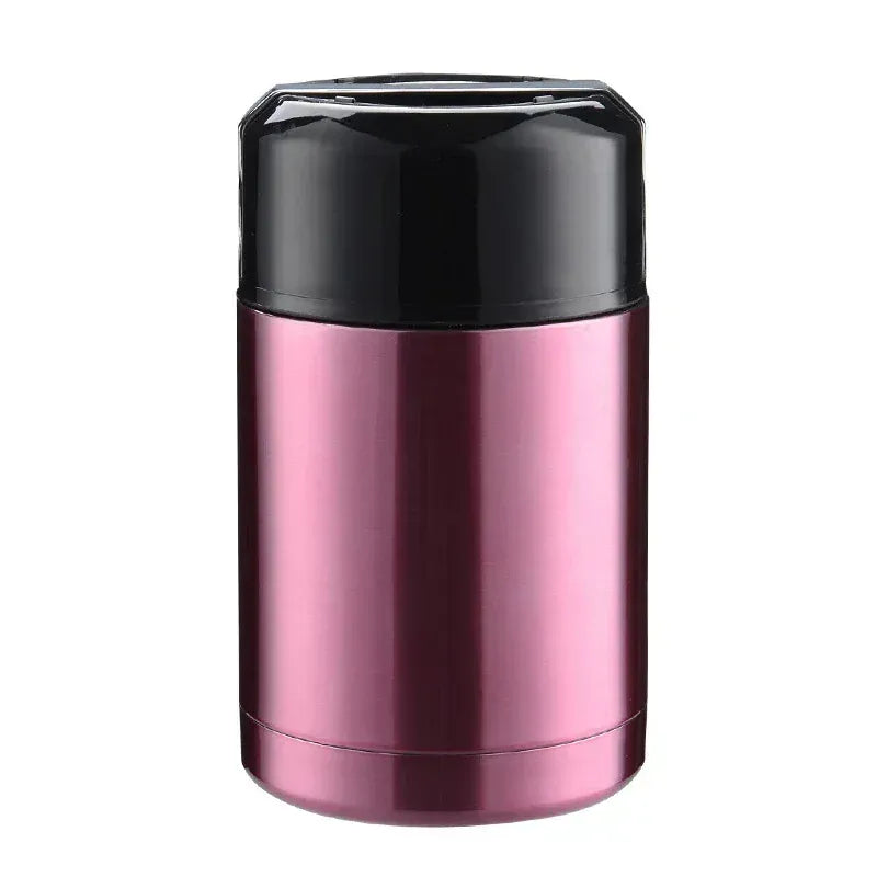 Thermos Alimentaire Inox — Isotherme 24h avec Pochette et Couverts lunchbox