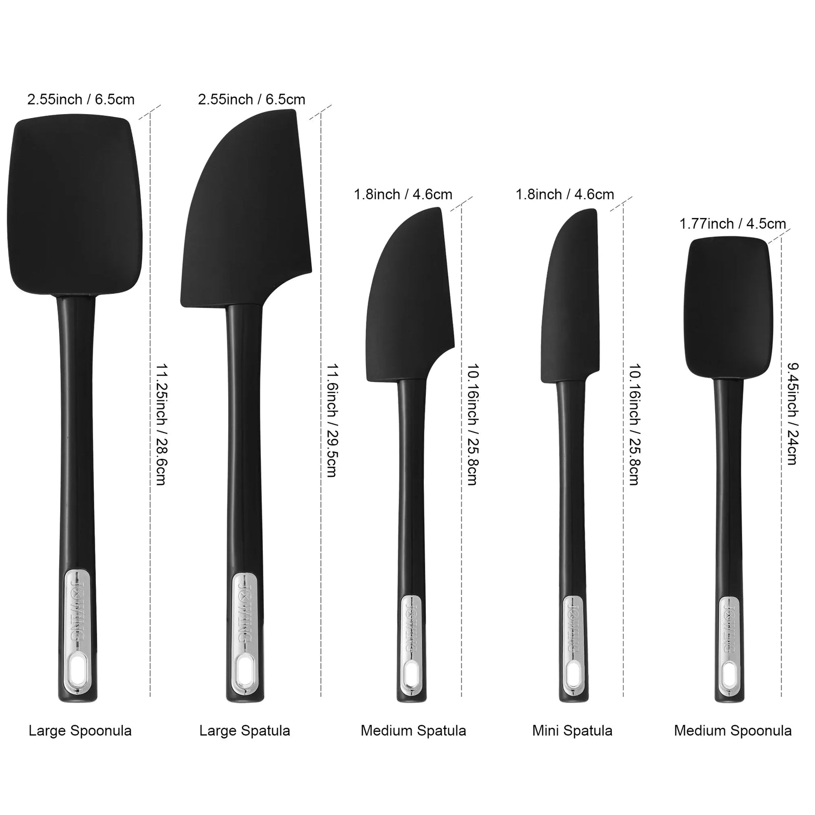 Set Spatules Silicone 5 pièces | Résistantes aux hautes températures spatule en silicone