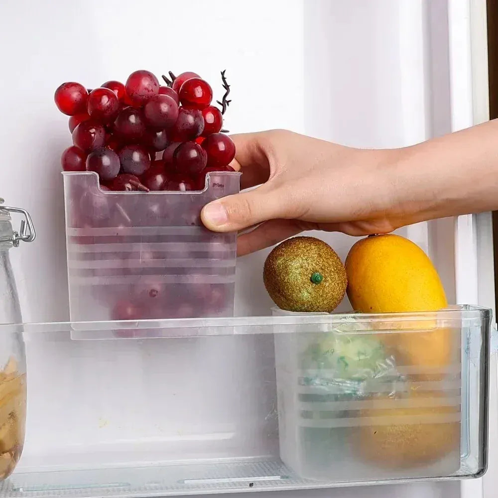 Bac de Rangement Frigo 15 Pièces Organisateur Alimentaire Empilable