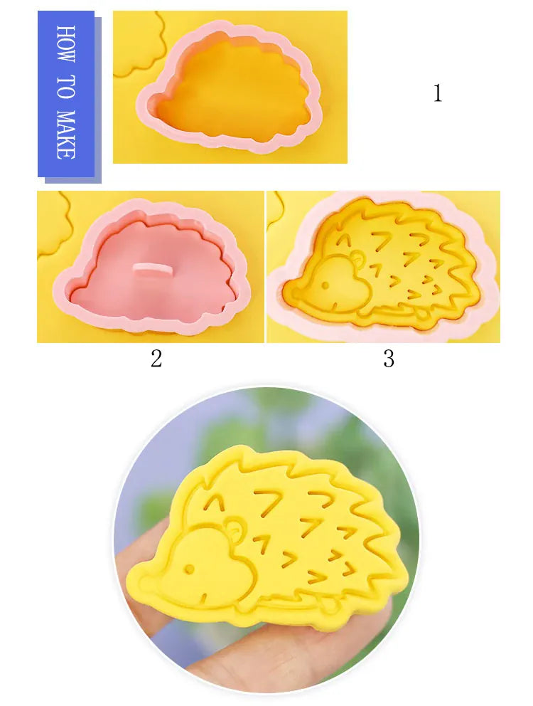 Emporte-pièces à Biscuits - Set de 8 Découpeurs en Plastique 3D emportepieces