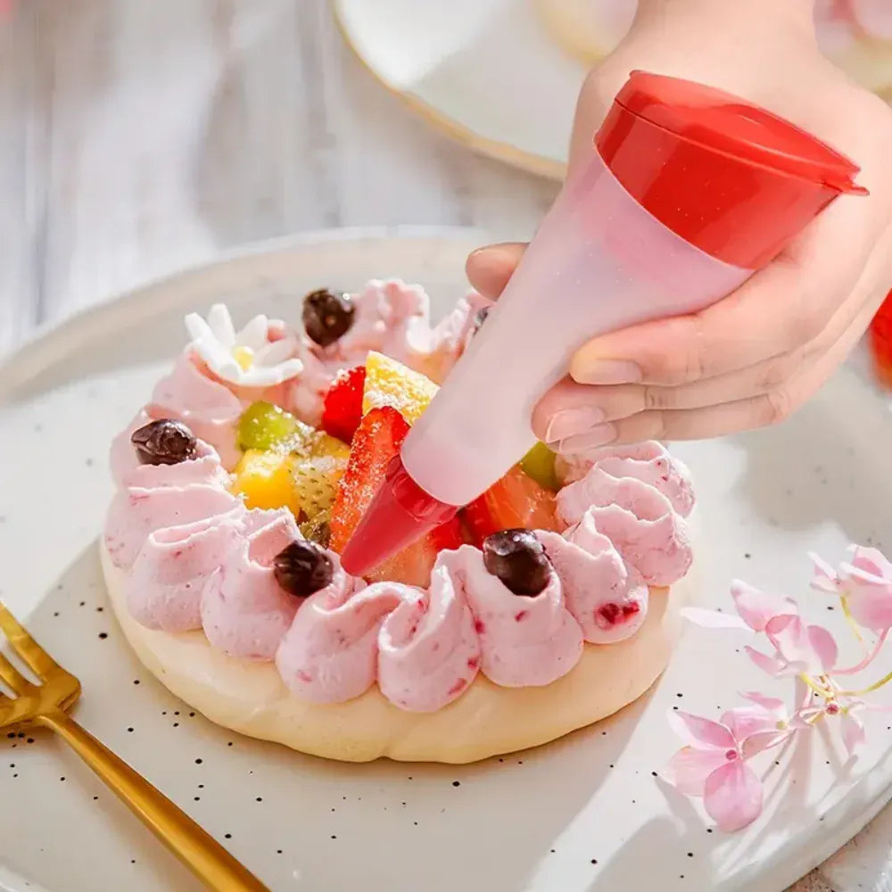 Poche à Douille Réutilisable avec 3 Embouts en Silicone - Décoration de Gâteaux douillepoche
