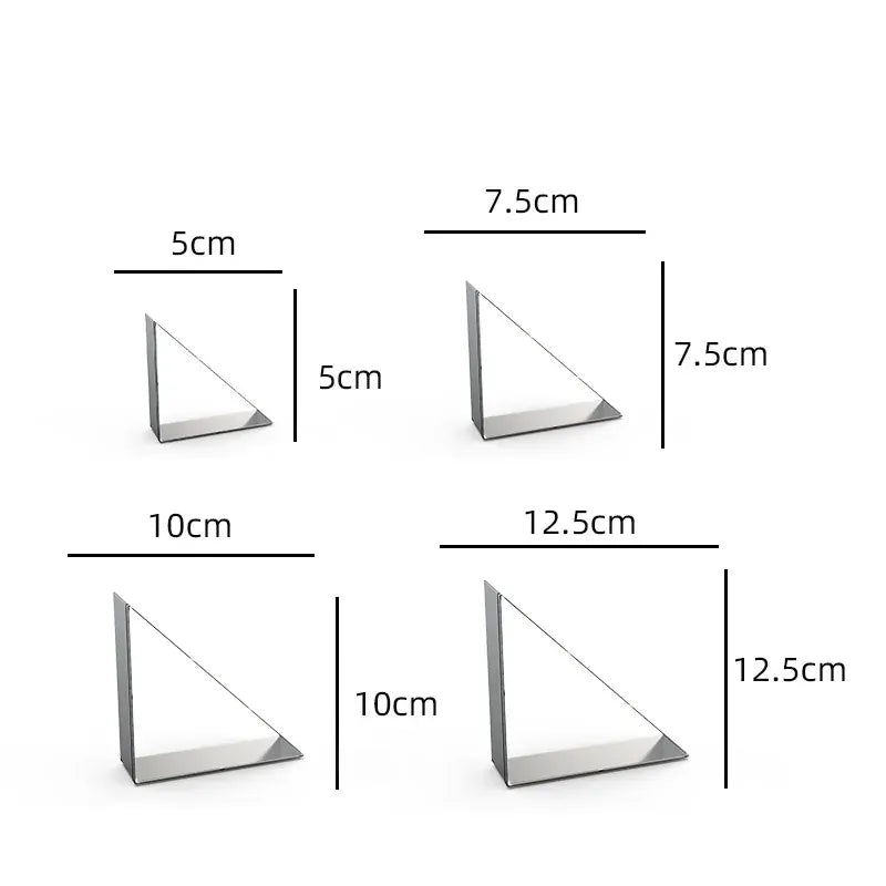 Emporte-pièces en métal rectangulaires - 12 pièces pour pâtisserie emportepieces