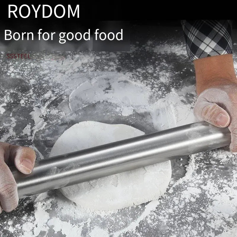Rouleau à pâtisserie en acier inoxydable de 40 cm - Résistant et facile à nettoyer rouleaupatisserie