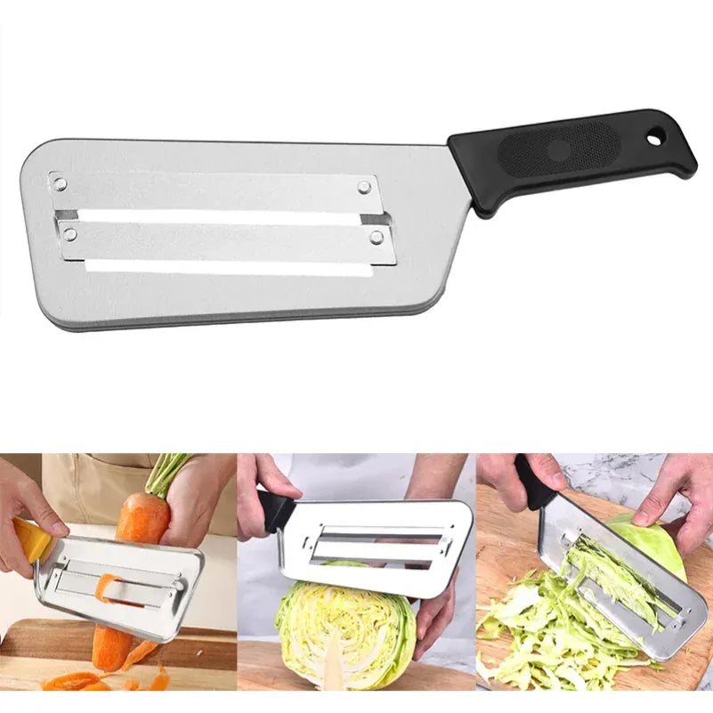 Coupe-légumes Inox Multifonction avec Poignée | Slicer de Chou Coupe Légumes