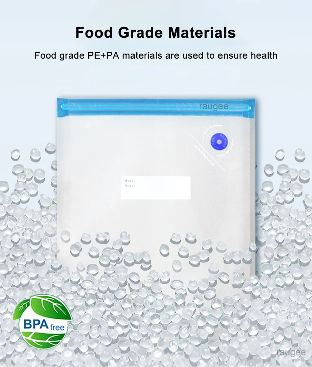 Sacs Sous Vide Alimentaire Réutilisables - Lot de 10 Unités sv