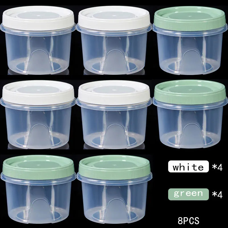 Boîte de Rangement Frigo Hermétique 500ml | 8 Pièces Empilables