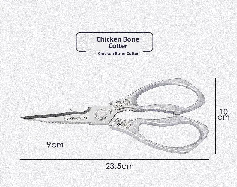 Ciseaux de cuisine en inox multifonction pour couper les os ciseaux