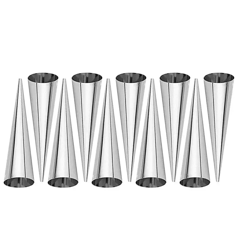 Set de 5 Outils de Pâtisserie en Acier Inoxydable - Moules à Croissants et Tubes à Pâtisserie douillepoche
