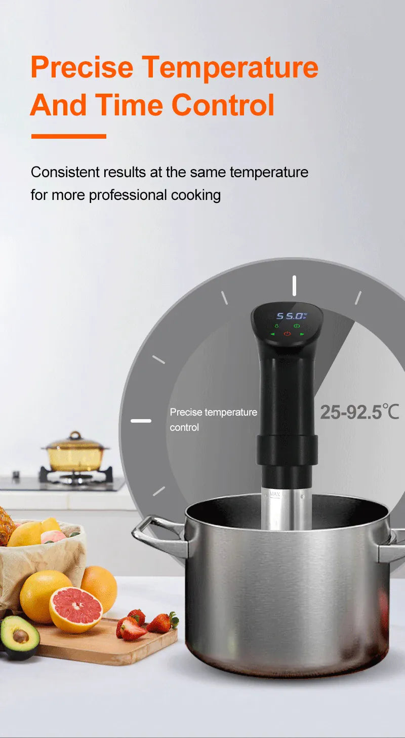 Cuiseur Sous Vide à Immersion 1800W avec Affichage LED Digital sv