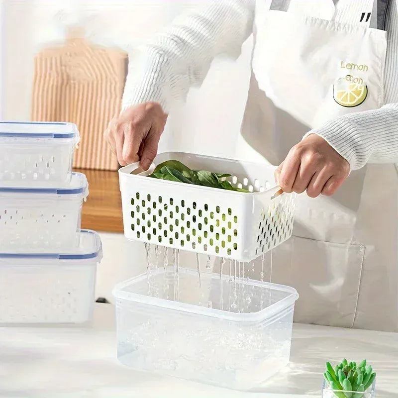 Bacs de Rangement Hermétiques Multiusages 4 Pièces pour Aliments