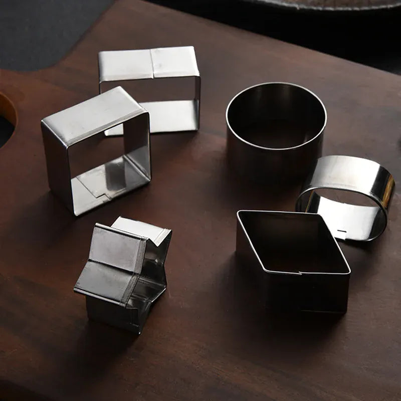 Emporte-pièces en métal géométriques - Set de 10 pour biscuits emportepieces