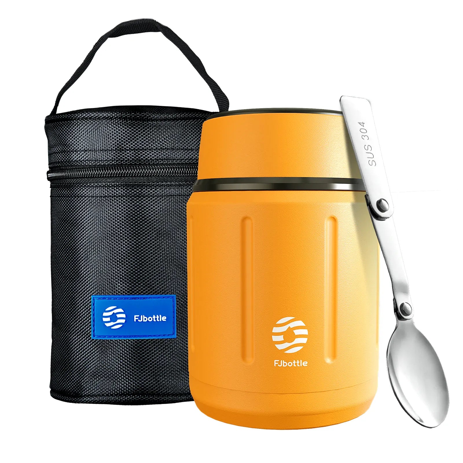 Thermos Repas 500 ml — Inox Double Paroi, Cuillère Pliante et Sac Isotherme Inclus lunchbox