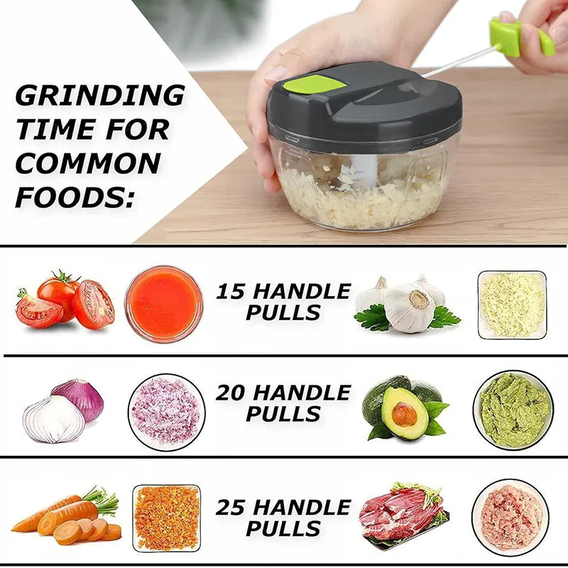 Hachoir Manuel 520ml 900ml | Couper Légumes et Ail Portable hachoir manuel