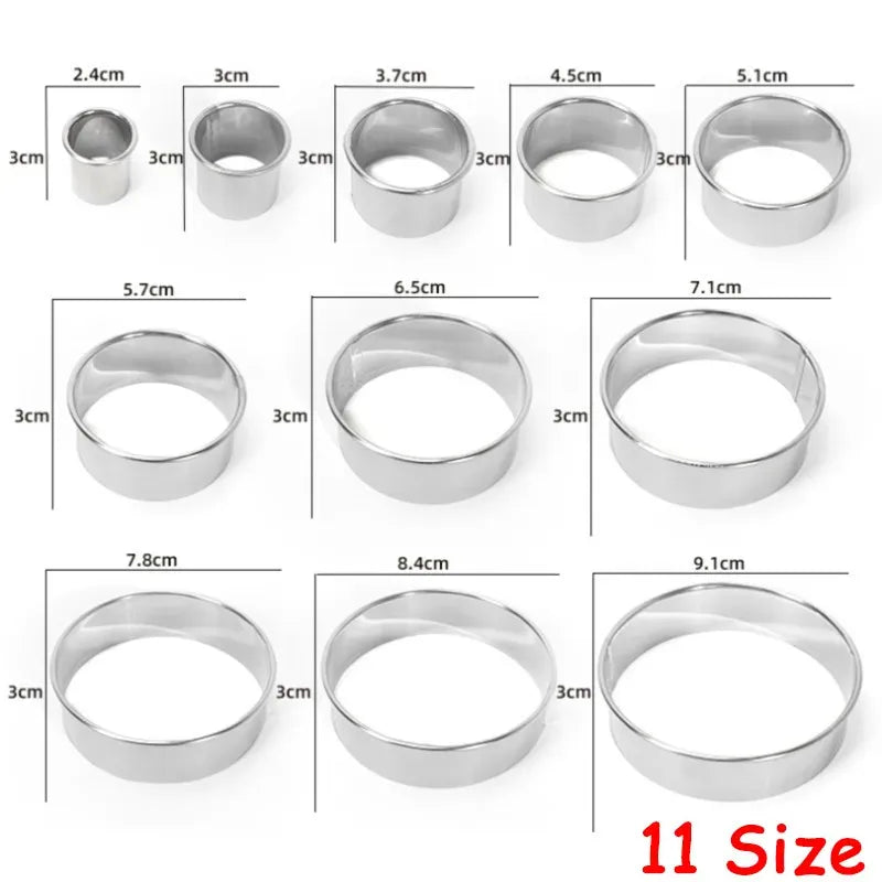 Emporte-pièces en acier inoxydable - Set de 12 pièces pour pâtisserie emportepieces