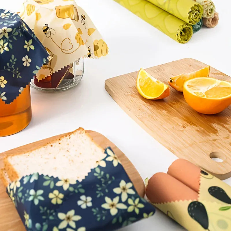 Film Alimentaire Cire d'Abeille Réutilisable 100x30 cm - Lot de 1 far