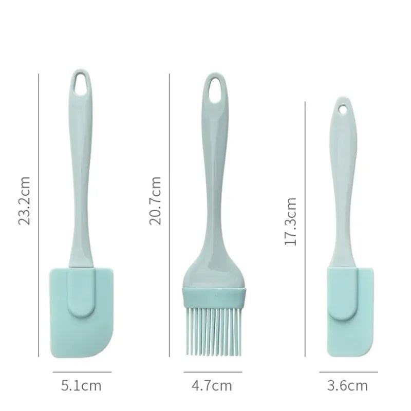 Set Spatules Silicone 3 Pieces Pâtisserie Résistantes à la Chaleur spatule en silicone