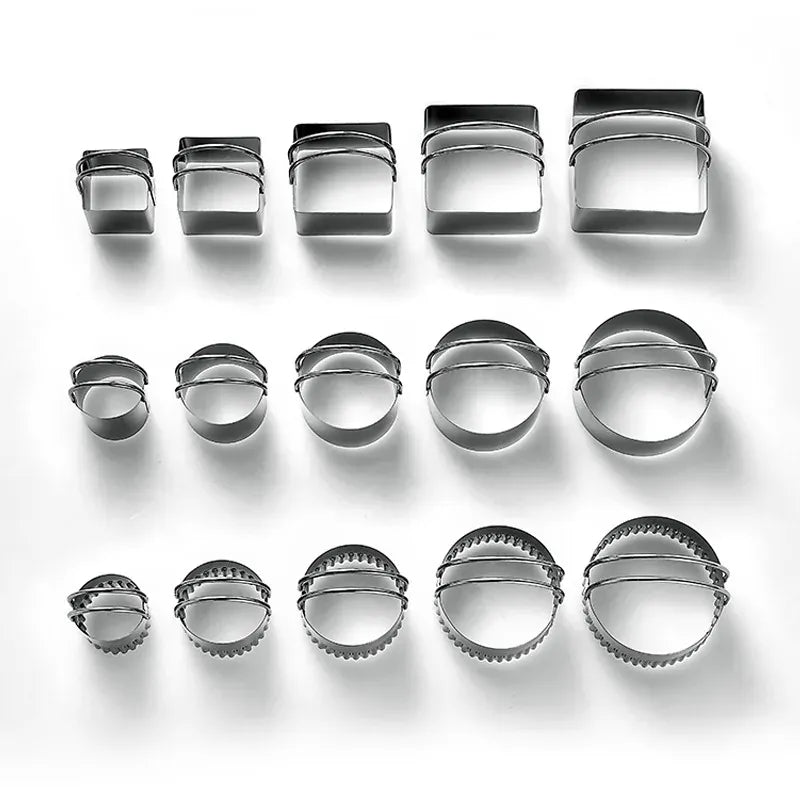 Emporte-pièces à Gâteaux en Acier Inoxydable - Set de 5 Pièces Rondes emportepieces