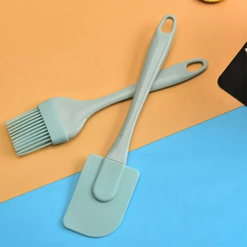 Set Spatules Silicone 3 Pièces - Ustensiles Pâtisserie Résistants spatule en silicone