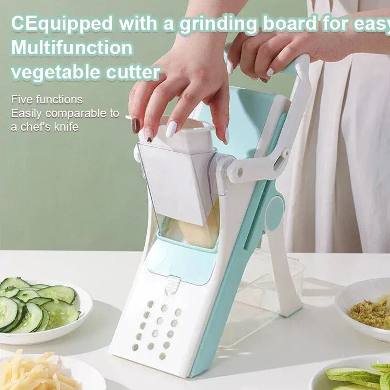 Mandoline Multifonction 5 Lames pour Légumes et Fruits Mandoline