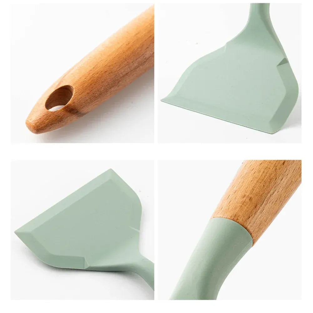 Spatule Silicone Large Résistante à la Chaleur pour Crêpes et Omelettes spatule en silicone