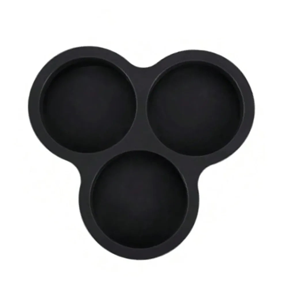 Moule Silicone Air Fryer Réutilisable 3-Cavités Forme Arrondie Air Fryer