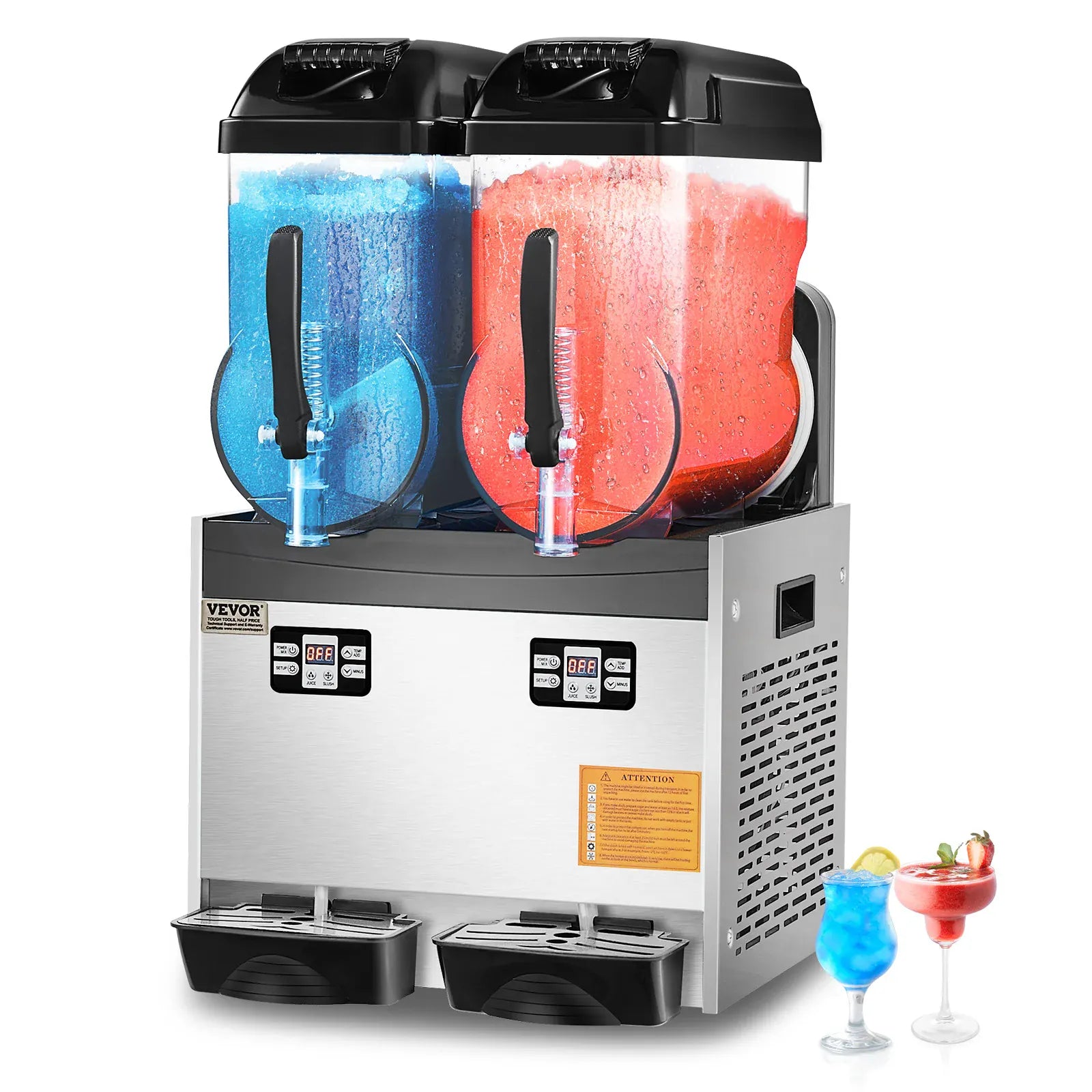 Machine à Granita Professionnelle 3×12 L — Triple Cuve, 144 Boissons machine a granita