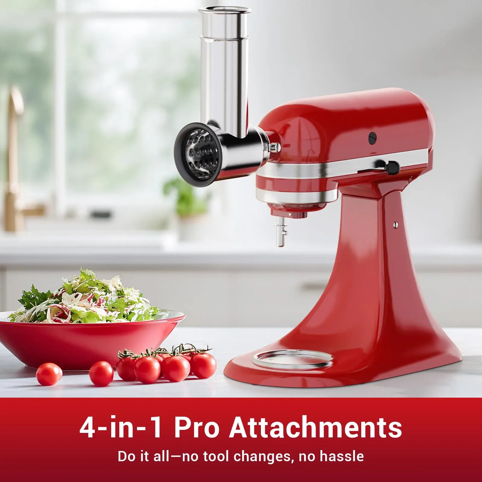 Accessoire Râpe et Trancheuse pour Robot KitchenAid — 4 Lames Inox KitchenAid